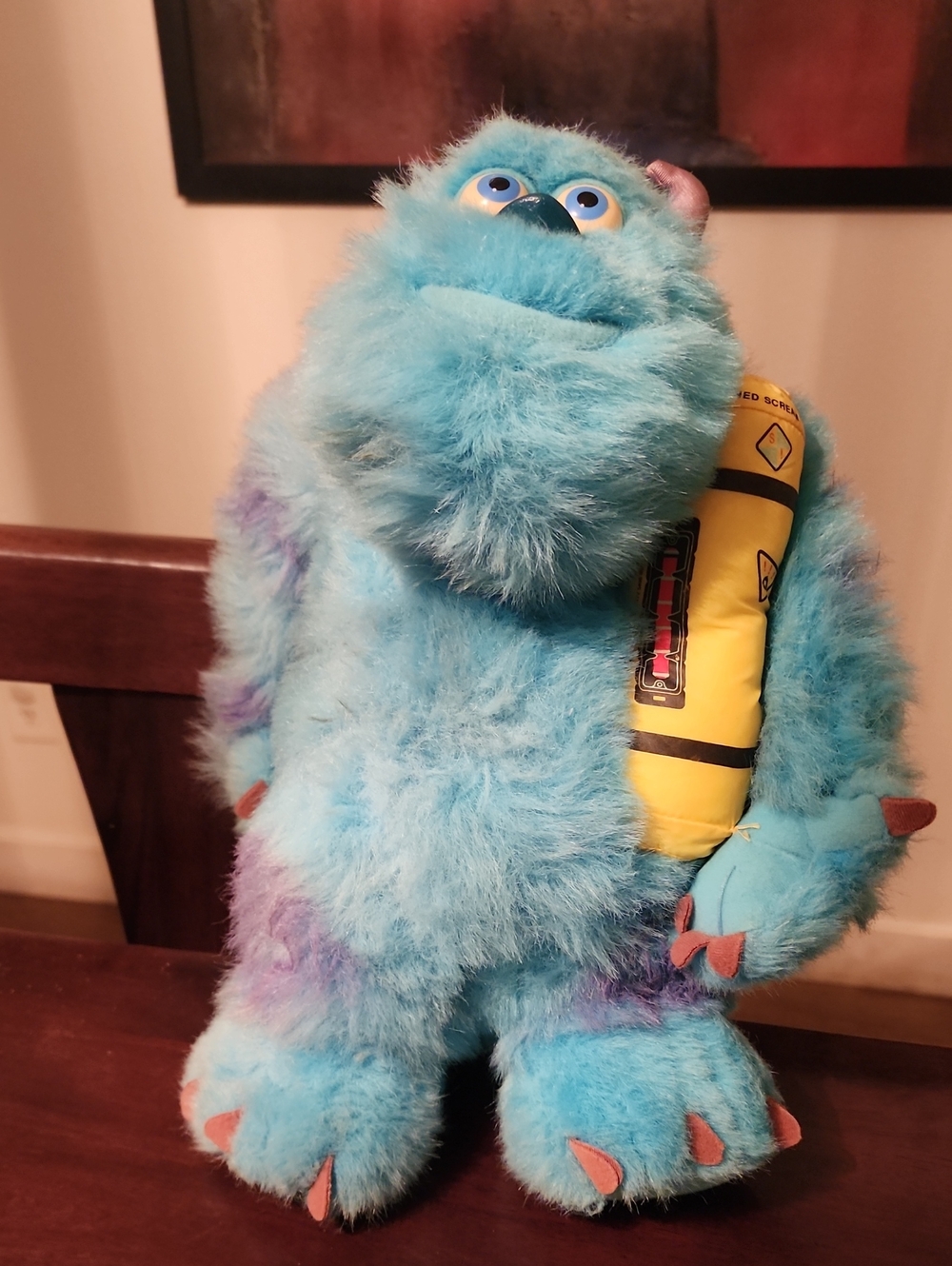 Hasbro 2001 Vintage Monsters Inc Talking Glowing Bedtime Sulley